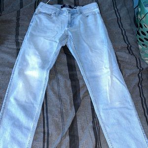 NWT Hollister Mens Skinny Stacked Light Wash Denim 30 x 32